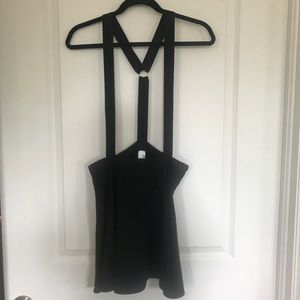 Skater Style Suspender Skirt